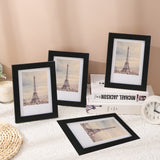 4PK 8X10" 10X8 Natural Wood Photo Frame Picture Acrylic Lenase Sign Menu Holder 22020-8x10
