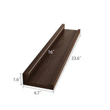 24X4.7" Floating Shelf Wallmount Lip Picture Frame Ledge Storage Book Photo 22021