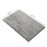 Bathroom Rugs Mat 32"X20", Soft Cozy Absorbent Shaggy Thick Chenille, Anti-Slip 22022