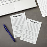 25 Sheets Suggestion Cards 4 X 6 Inchs Black comment Cards Suggestion Slips 22024