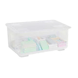 6.5 X 3.94 X 3.15 Inch Clear Plastic Storage Containers with Lids Stackable 22033-1PK
