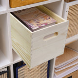 11.8L X 7.9W X 6H Solid Wood Durable Open Desktop Crate Storage Box Organizer 22043
