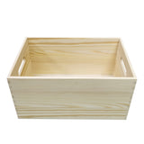 11.8L X 7.9W X 6H Solid Wood Durable Open Desktop Crate Storage Box Organizer 22043