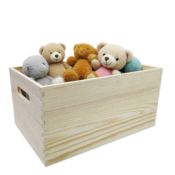 11.8L X 7.9W X 6H Solid Wood Durable Open Desktop Crate Storage Box Organizer 22043