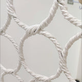 28 Loop Scarf Tie Organizer Rack Metal Woven White Space Saving Closet Hanger 22050