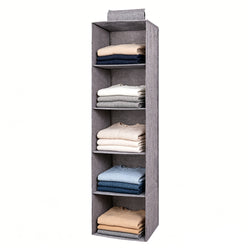 5 Shelf Hanging Closet Organizer 10.24 X 10.24 X 39.46¡± Linen Storage Shelves 22052