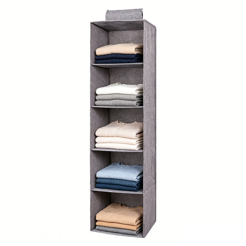 5 Shelf Hanging Closet Organizer 10.24 X 10.24 X 39.46¡± Linen Storage Shelves 22052