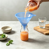 5PCS Plastic Funnel Set Colorful Multi-Size Funnels for Oil Bottles Kitchen Lab 22055