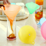 5PCS Plastic Funnel Set Colorful Multi-Size Funnels for Oil Bottles Kitchen Lab 22055