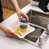 Soap Dispensing Dish Brush Refillable Kitchen Scrubber 2.76  x 4.53  22056