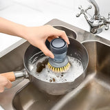 Soap Dispensing Dish Brush Refillable Kitchen Scrubber 2.76  x 4.53  22056