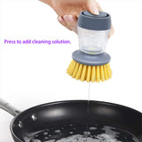Soap Dispensing Dish Brush Refillable Kitchen Scrubber 2.76  x 4.53  22056