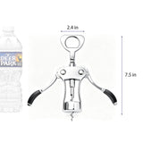 Wing Corkscrew Wine Bottle Opener Zinc Alloy Beer Opener 2.36x1.57x7.48 22057