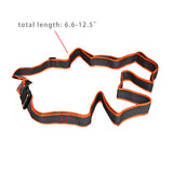 Adjustable Cross Luggage Straps Travel Secure Belt for Suitcase, Gray + Orange 22101