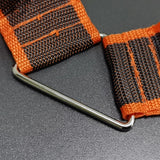 Adjustable Cross Luggage Straps Travel Secure Belt for Suitcase, Gray + Orange 22101