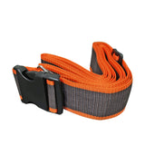 Adjustable Cross Luggage Straps Travel Secure Belt for Suitcase, Gray + Orange 22101