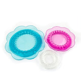 Reusable Silicone Stretch Lid Cover Glass Cup Jar Can Fruit Vegetable, Set of 3 22104
