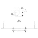 Double 8.5X11" Flip Chart Metal Sign Holder Pole Mount, Card Stock or Sleeves 22107