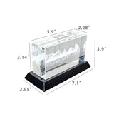7.1X3.5X3.9" 3D Crystal The Last Supper Jesus Figurine with Base Christmas Gifts 22109