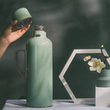 Luxury Top-of-the-line Thermos Green with Built-in Thermometer & Lid/Cup 20 Oz 22148