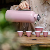 Luxury Top-of-the-line Thermos, Pink with Built-in Thermometer & Lid/Cup 20 Oz 22151