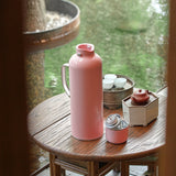 Luxury Top-of-the-line Thermos, Pink with Built-in Thermometer & Lid/Cup 20 Oz 22151