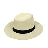 2PK Summer Beach Sun Hats Panama Hat Straw Fedora Wide Brim 6 3/4 to 7 1/8 S/M 22156-2PK