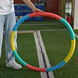 Weighted 34"D Hula Hoop Fat Burning Soft Fitness 4.6lb Fun Workout Rainbow Color 22167