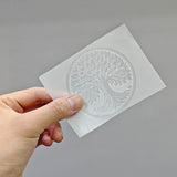 World Tree Stickers Round 3" Self Adhesive Sliver Stickers, DIY Crafts Supplies 22169