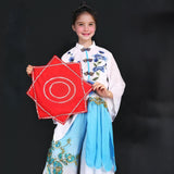 2pcs Dance Handkerchief Octagonal Chineses Shandong Yangge shoujuan hua/ Yangko Handkerchief Rotating Handkerchief Chinese New Year Spring Festival Performance Prom Prop  22174