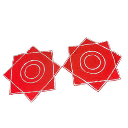 2pcs Dance Handkerchief Octagonal Chineses Shandong Yangge shoujuan hua/ Yangko Handkerchief Rotating Handkerchief Chinese New Year Spring Festival Performance Prom Prop  22174