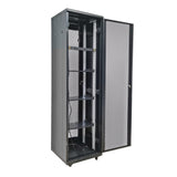 48U Server Cabinet Top Vented Rack 86.5x23.5x24.5" 2 Shelves AV Secure Storage 22176