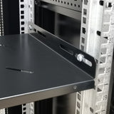48U Server Cabinet Top Vented Rack 86.5x23.5x24.5" 2 Shelves AV Secure Storage 22176