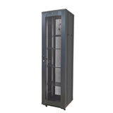 48U Server Cabinet Top Vented Rack 86.5x23.5x24.5" 2 Shelves AV Secure Storage 22176