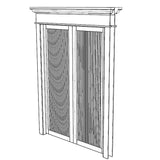FixtureDisplays® Custom Solid Wood Doors 22191 22191