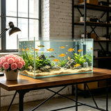 19.3 X 11 X 11¡± Ultra Clear Glass Aquarium 10 Gallon Rimless Fish Tank 6MM Glass 22203-10
