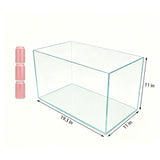 19.3 X 11 X 11¡± Ultra Clear Glass Aquarium 10 Gallon Rimless Fish Tank 6MM Glass 22203-10