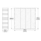 FixtureDisplays? 12X12X3.3 Multi-Purpose Metal Display Riser for Food & Home 22204