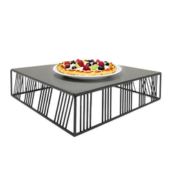 FixtureDisplays? 12X12X3.3 Multi-Purpose Metal Display Riser for Food & Home 22204