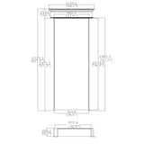 36x96 MDF Interior Door White Primed Prehung Custom Size Left Right Hand 22207 - D6