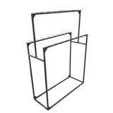 2-Sided Belt Display Rack, 32 Hooks Metal Retail Stand, Scarf Necktie Purse 22220