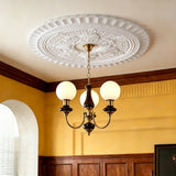 23.62¡± Gypsum Ceiling Medallion French Style Vintage Ceiling Decoration 22238