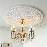 23.62¡± Gypsum Ceiling Medallion French Style Vintage Ceiling Decoration 22238