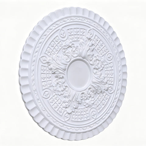 23.62¡± Gypsum Ceiling Medallion French Style Vintage Ceiling Decoration 22238