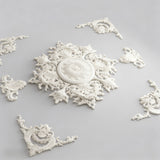 Ornate Plaster Ceiling Medallion Baroque Style 49.2x68.9 with 15.75 Center 290 Day Lead Time 2240