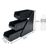 3 Tier PP Countertop Organizer Bar Storage Box 20.8  Beverage Supply Holder 22263-14