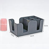 Multi Compartment Storage Box PP Counter Organizer for Coffee Milk Tea Shop 22263-1