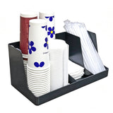 3-Compartment Cup Holder Organizer 1.9 LBS PP 16.14x8.07x7.48  Black 22263-4