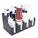 16.14  Multi-Compartment PP Cup Storage Organizer for Bubble Tea Coffee Shop 22263-5