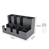 PP Multi Compartment Countertop Organizer Cup Lid Straw Storage Box Rack 16.5  22263-8